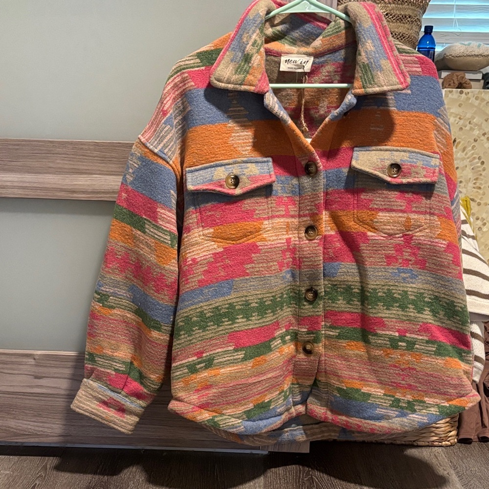 New In Multicolor Patterned Jacket - image 1